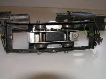 Motor and 3 position E unit, Lionel diesel switcher 027, 1960
